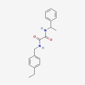 molecular formula C19H22N2O2 B3984096 N-(4-ethylbenzyl)-N'-(1-phenylethyl)ethanediamide CAS No. 433243-09-5