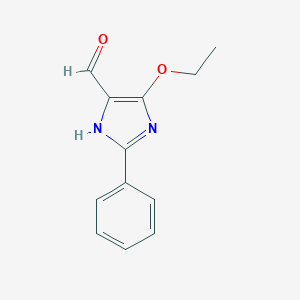 molecular formula C12H12N2O2 B039841 4-Ethoxy-2-phenyl-1H-imidazole-5-carbaldehyde CAS No. 117764-77-9