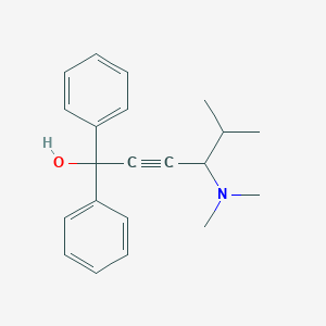 molecular formula C21H25NO B398413 4-(Dimethylamino)-5-methyl-1,1-diphenylhex-2-yn-1-ol 