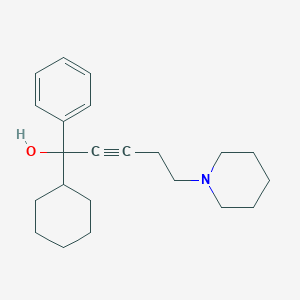 molecular formula C22H31NO B398414 1-Cyclohexyl-1-phenyl-5-piperidino-2-pentyn-1-ol CAS No. 95224-32-1