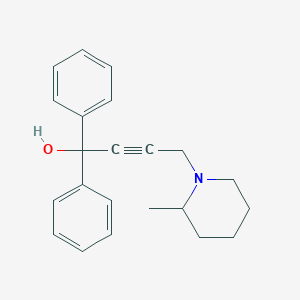 molecular formula C22H25NO B398418 4-(2-Methyl-1-piperidinyl)-1,1-diphenyl-2-butyn-1-ol 
