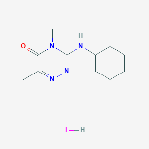 3-(cyclohexylamino)-4,6-dimethyl-1,2,4-triazin-5-one;hydroiodide