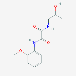 molecular formula C12H16N2O4 B3984207 N-(2-hydroxypropyl)-N'-(2-methoxyphenyl)oxamide 