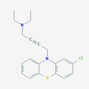 molecular formula C20H21ClN2S B398422 N-[4-(2-chloro-10H-phenothiazin-10-yl)-2-butynyl]-N,N-diethylamine 