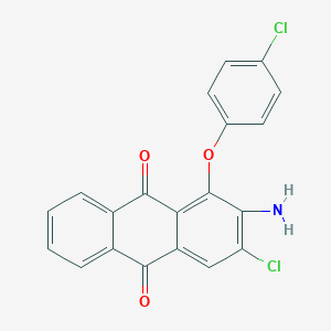 molecular formula C20H11Cl2NO3 B3984220 2-amino-3-chloro-1-(4-chlorophenoxy)anthra-9,10-quinone 