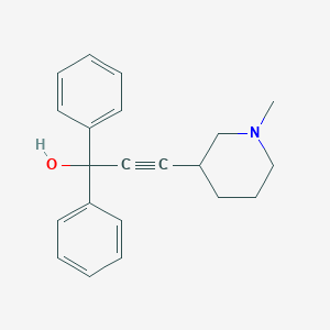 molecular formula C21H23NO B398423 3-(1-Methyl-3-piperidinyl)-1,1-diphenyl-2-propyn-1-ol CAS No. 91324-48-0