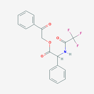 2-Oxo-2-phenylethyl phenyl[(trifluoroacetyl)amino]acetate