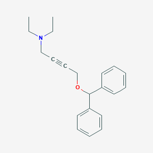 molecular formula C21H25NO B398425 N-[4-(benzhydryloxy)-2-butynyl]-N,N-diethylamine 