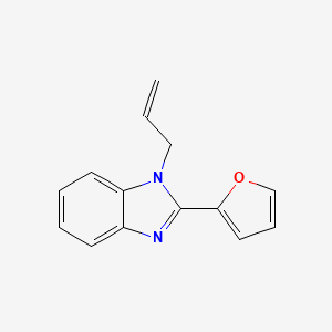 molecular formula C14H12N2O B3984279 2-(furan-2-yl)-1-(prop-2-en-1-yl)-1H-1,3-benzodiazole 