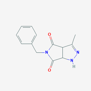 molecular formula C13H13N3O2 B398428 5-benzyl-3-methyl-3a,6a-dihydropyrrolo[3,4-c]pyrazole-4,6(1H,5H)-dione 
