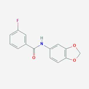 molecular formula C14H10FNO3 B398429 N-(1,3-benzodioxol-5-yl)-3-fluorobenzamide CAS No. 325738-89-4