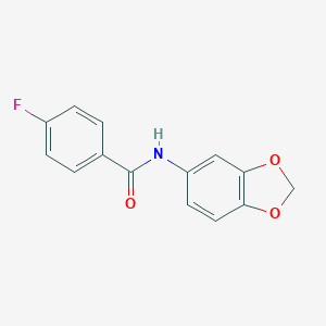 molecular formula C14H10FNO3 B398430 N-(1,3-benzodioxol-5-yl)-4-fluorobenzamide CAS No. 300820-68-2