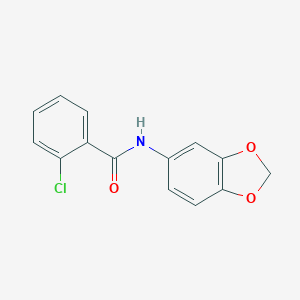 N-(1,3-benzodioxol-5-yl)-2-chlorobenzamide
