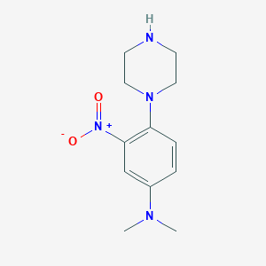 N,N-dimethyl-3-nitro-4-(1-piperazinyl)aniline