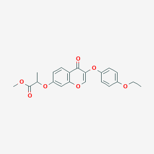 methyl 2-{[3-(4-ethoxyphenoxy)-4-oxo-4H-chromen-7-yl]oxy}propanoate