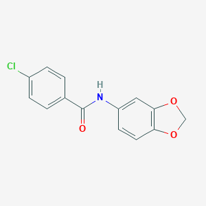 molecular formula C14H10ClNO3 B398435 N-(1,3-benzodioxol-5-yl)-4-chlorobenzamide 