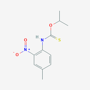 molecular formula C11H14N2O3S B3984369 O-propan-2-yl (4-methyl-2-nitrophenyl)carbamothioate 