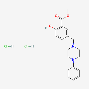 methyl 2-hydroxy-5-[(4-phenyl-1-piperazinyl)methyl]benzoate dihydrochloride