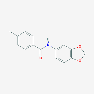 molecular formula C15H13NO3 B398438 N-(1,3-benzodioxol-5-yl)-4-methylbenzamide 