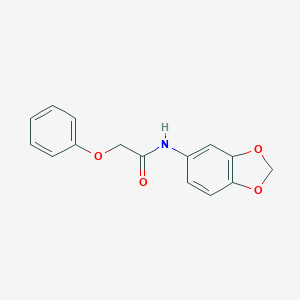 molecular formula C15H13NO4 B398439 N-(1,3-Benzodioxol-5-yl)-2-phenoxyacetamide 