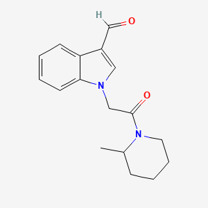 1-[2-(2-methylpiperidin-1-yl)-2-oxoethyl]-1H-indole-3-carbaldehyde