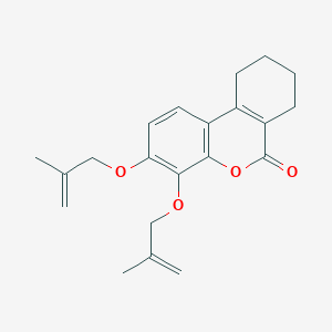 3,4-bis[(2-methyl-2-propen-1-yl)oxy]-7,8,9,10-tetrahydro-6H-benzo[c]chromen-6-one