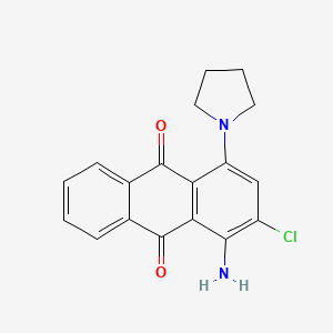 1-amino-2-chloro-4-(1-pyrrolidinyl)anthra-9,10-quinone