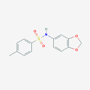 molecular formula C14H13NO4S B398443 N-(1,3-benzodioxol-5-yl)-4-methylbenzenesulfonamide CAS No. 146308-18-1