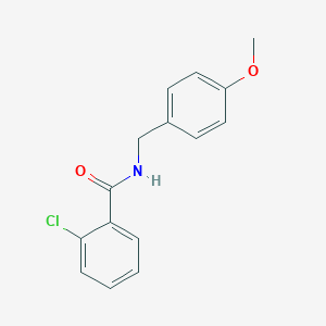 molecular formula C15H14ClNO2 B398444 2-chloro-N-(4-methoxybenzyl)benzamide CAS No. 326898-89-9