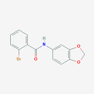 molecular formula C14H10BrNO3 B398445 N-(1,3-benzodioxol-5-yl)-2-bromobenzamide 
