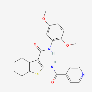 N-(3-{[(2,5-dimethoxyphenyl)amino]carbonyl}-4,5,6,7-tetrahydro-1-benzothien-2-yl)isonicotinamide