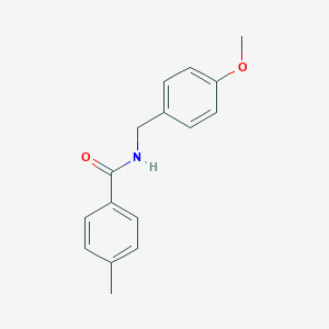 molecular formula C16H17NO2 B398446 N-[(4-methoxyphenyl)methyl]-4-methylbenzamide CAS No. 288154-96-1