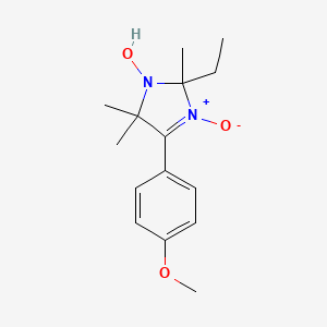 molecular formula C15H22N2O3 B3984463 2-ethyl-4-(4-methoxyphenyl)-2,5,5-trimethyl-2,5-dihydro-1H-imidazol-1-ol 3-oxide 