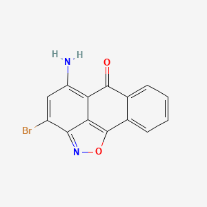 molecular formula C14H7BrN2O2 B3984471 10-Amino-12-bromo-15-oxa-14-azatetracyclo[7.6.1.02,7.013,16]hexadeca-1(16),2,4,6,9,11,13-heptaen-8-one 