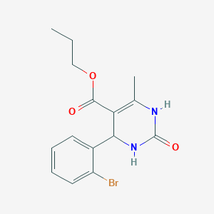 Propyl 4-(2-bromophenyl)-6-methyl-2-oxo-1,2,3,4-tetrahydropyrimidine-5-carboxylate