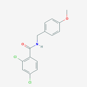 molecular formula C15H13Cl2NO2 B398450 2,4-dichloro-N-(4-methoxybenzyl)benzamide 