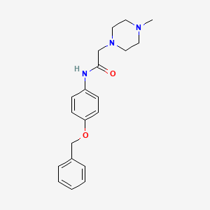 N-[4-(benzyloxy)phenyl]-2-(4-methyl-1-piperazinyl)acetamide