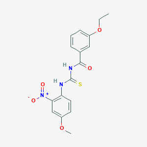 3-ethoxy-N-{[(4-methoxy-2-nitrophenyl)amino]carbonothioyl}benzamide