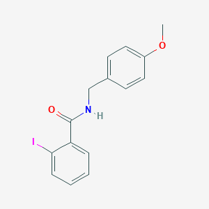 molecular formula C15H14INO2 B398451 2-iodo-N-(4-methoxybenzyl)benzamide 