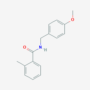 molecular formula C16H17NO2 B398452 N-[(4-methoxyphenyl)methyl]-2-methylbenzamide CAS No. 329938-27-4