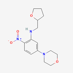 5-(morpholin-4-yl)-2-nitro-N-[(oxolan-2-yl)methyl]aniline