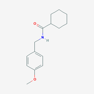 molecular formula C15H21NO2 B398454 N-(4-methoxybenzyl)cyclohexanecarboxamide 