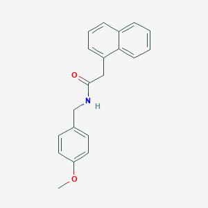 molecular formula C20H19NO2 B398455 N-(4-methoxybenzyl)-2-(1-naphthyl)acetamide 