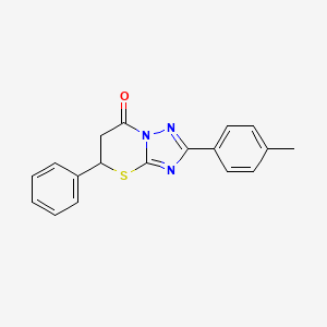 2-(4-methylphenyl)-5-phenyl-5,6-dihydro-7H-[1,2,4]triazolo[5,1-b][1,3]thiazin-7-one