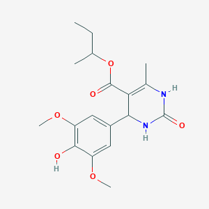 sec-butyl 4-(4-hydroxy-3,5-dimethoxyphenyl)-6-methyl-2-oxo-1,2,3,4-tetrahydro-5-pyrimidinecarboxylate