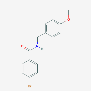 molecular formula C15H14BrNO2 B398458 4-bromo-N-(4-methoxybenzyl)benzamide CAS No. 346690-23-1