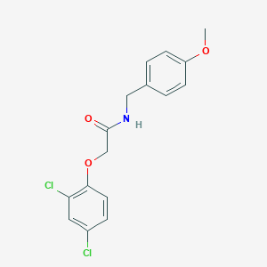 molecular formula C16H15Cl2NO3 B398460 2-(2,4-dichlorophenoxy)-N-(4-methoxybenzyl)acetamide 
