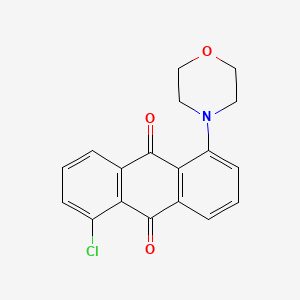 molecular formula C18H14ClNO3 B3984609 1-chloro-5-(4-morpholinyl)anthra-9,10-quinone 