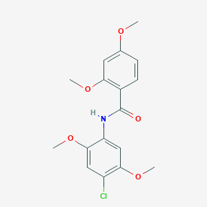 molecular formula C17H18ClNO5 B398463 N-(4-chloro-2,5-dimethoxyphenyl)-2,4-dimethoxybenzamide CAS No. 333347-21-0