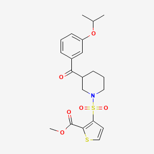 methyl 3-{[3-(3-isopropoxybenzoyl)-1-piperidinyl]sulfonyl}-2-thiophenecarboxylate